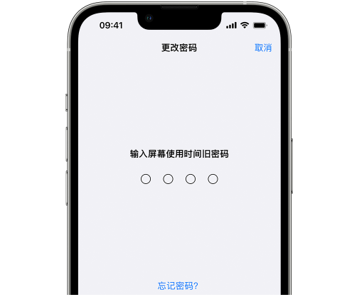 珲春iPhone屏幕维修分享iPhone屏幕使用时间密码忘记了怎么办 