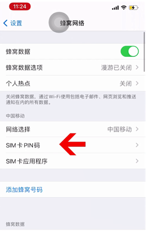 珲春苹果14维修网分享如何给iPhone14的SIM卡设置密码 