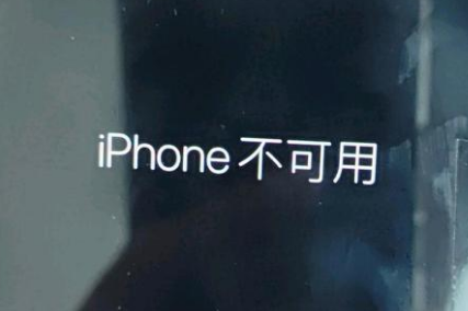 珲春苹果服务网点分享锁屏界面显示“iPhone 不可用”如何解决 